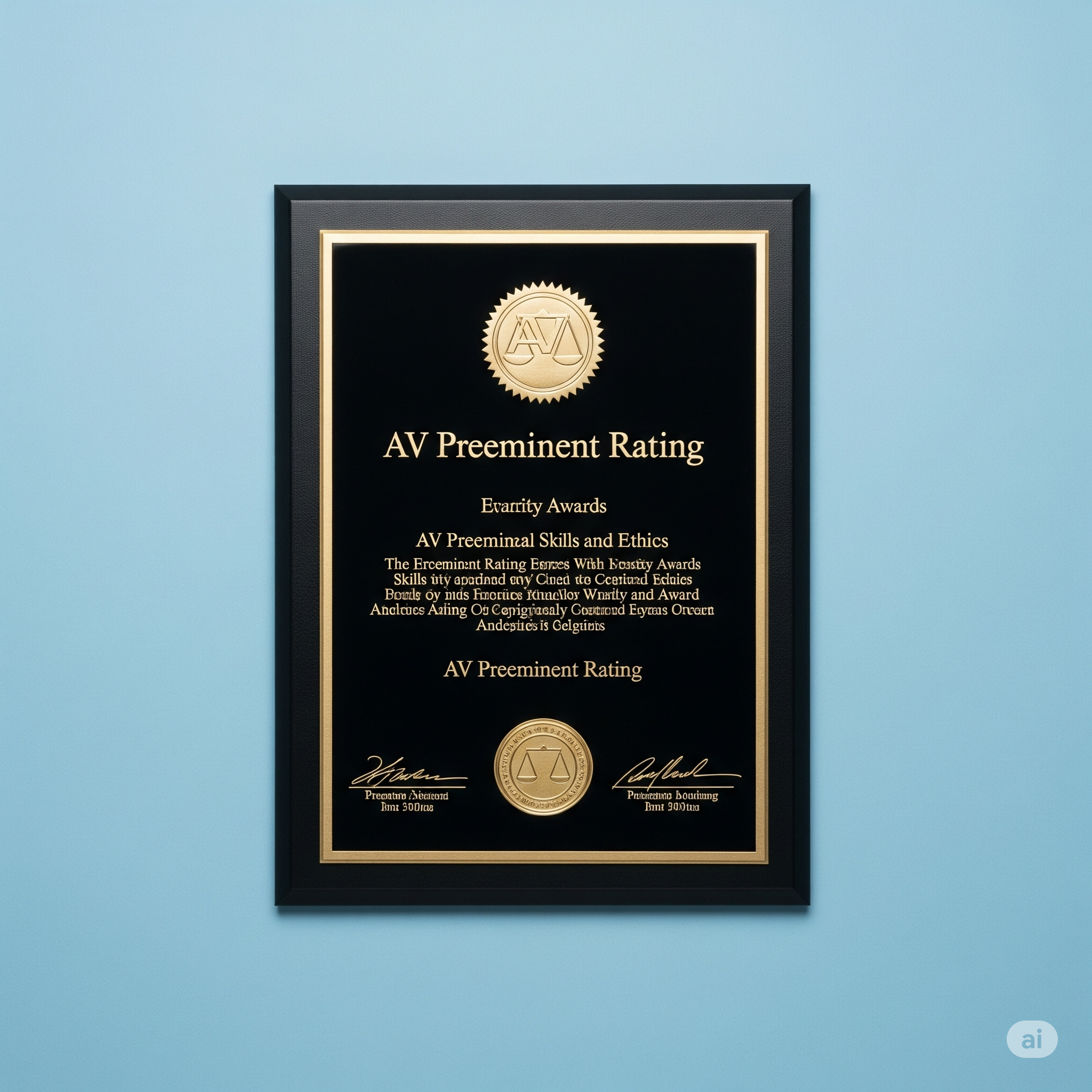 AV Preeminent Rating